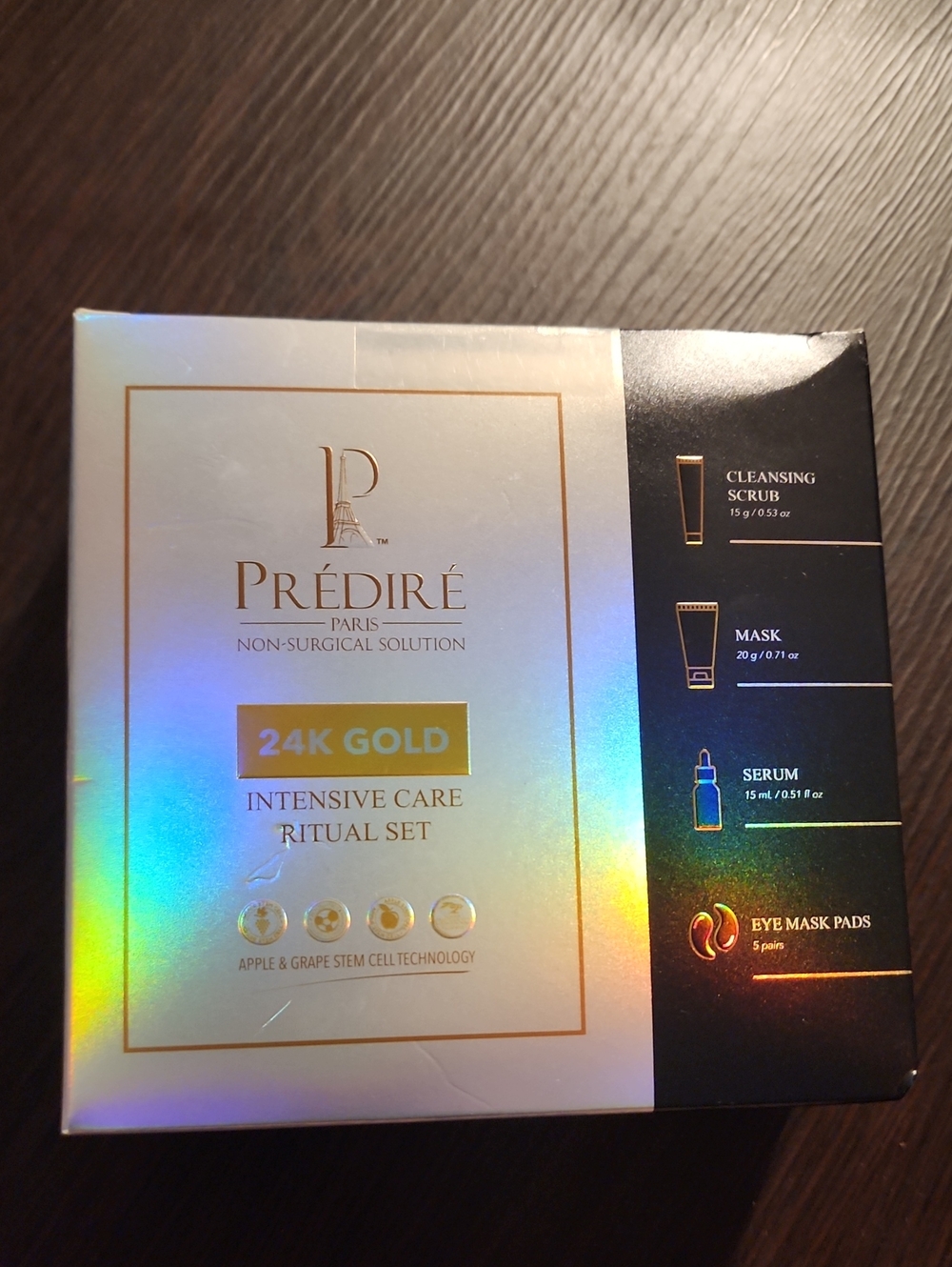 Prédiré 24K Gold Intensive Care Ritual Set – Gold Women's Skincare Mask Kit